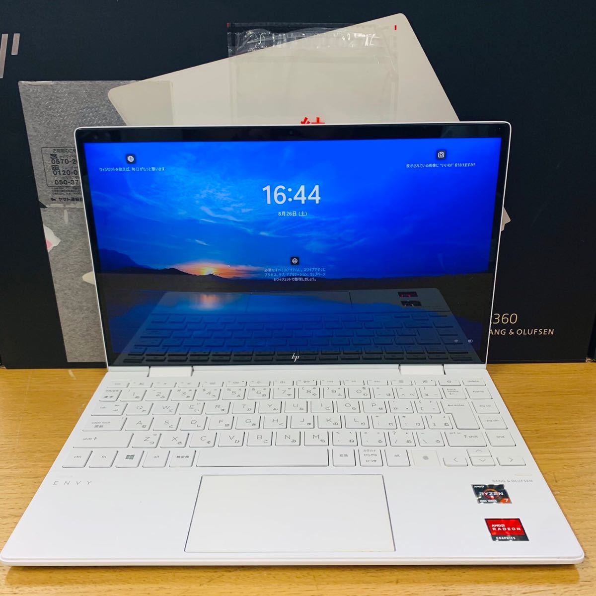 HP ENVY x360 13-ay0135AU Ryzen4 4700U 2.2Ghz 16GB 512GB ホワイト