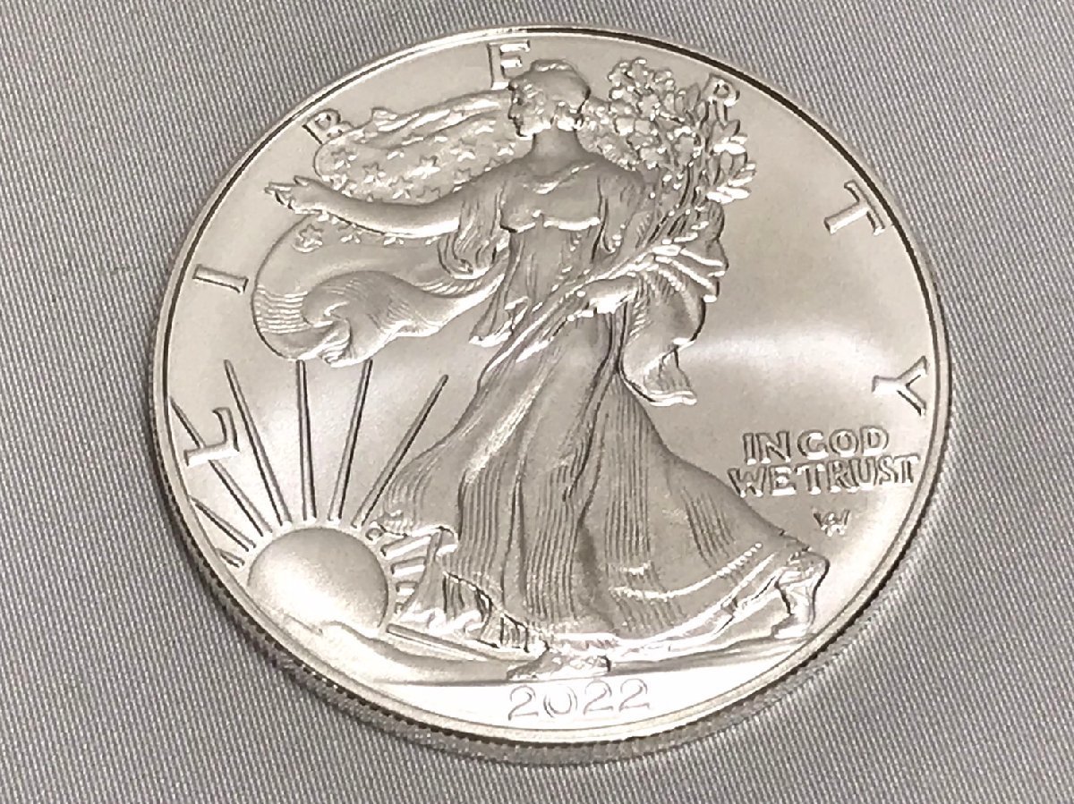 ♪アメリカ 1ドル 銀貨 2022年 イーグル ウォーキング リバティ 1
