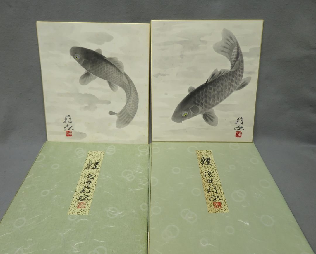 直筆　成田千空作　ふた親のくに秋領の藤しらく　肉筆真作　書道　色紙　中村草田男 □日本画□ 浅田蘇泉 『肉筆色紙6枚まとめて』共タトウ付 【白士会創立