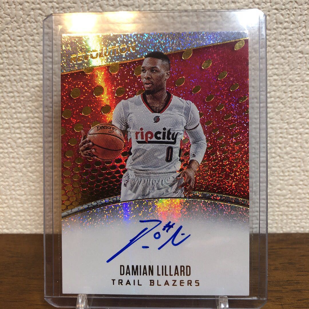 直書きサイン】DAMIAN LILLARD 17-18 Panini Revolution Auto ダミアン 