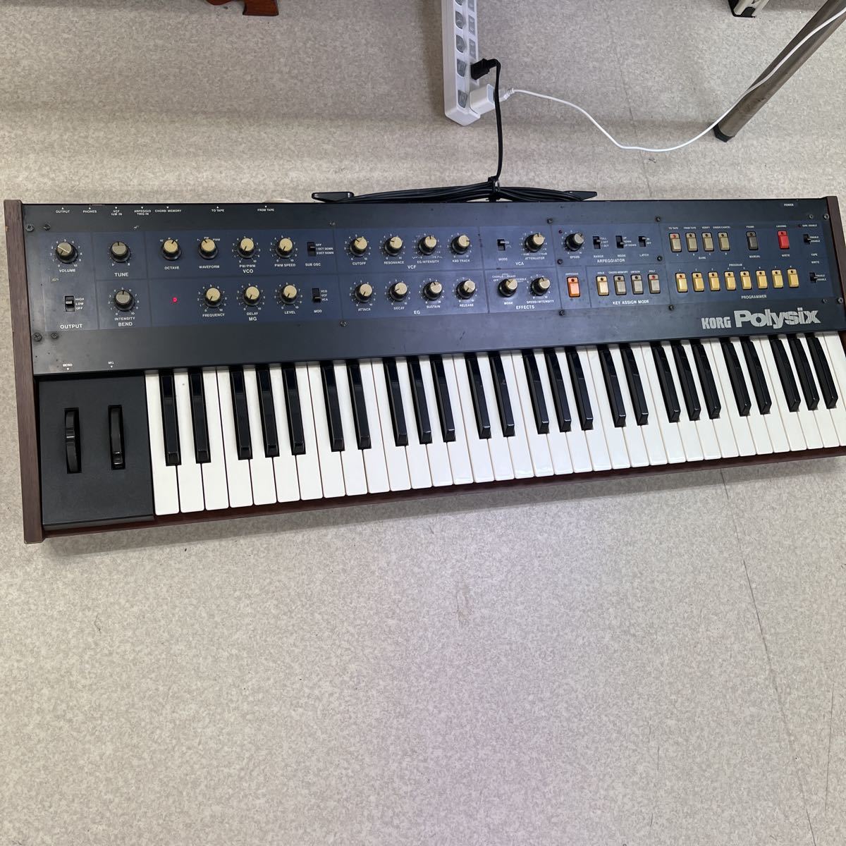 ☆通電確認済 KORG コルグ Polysix シンセサイザー ソフトケース 付