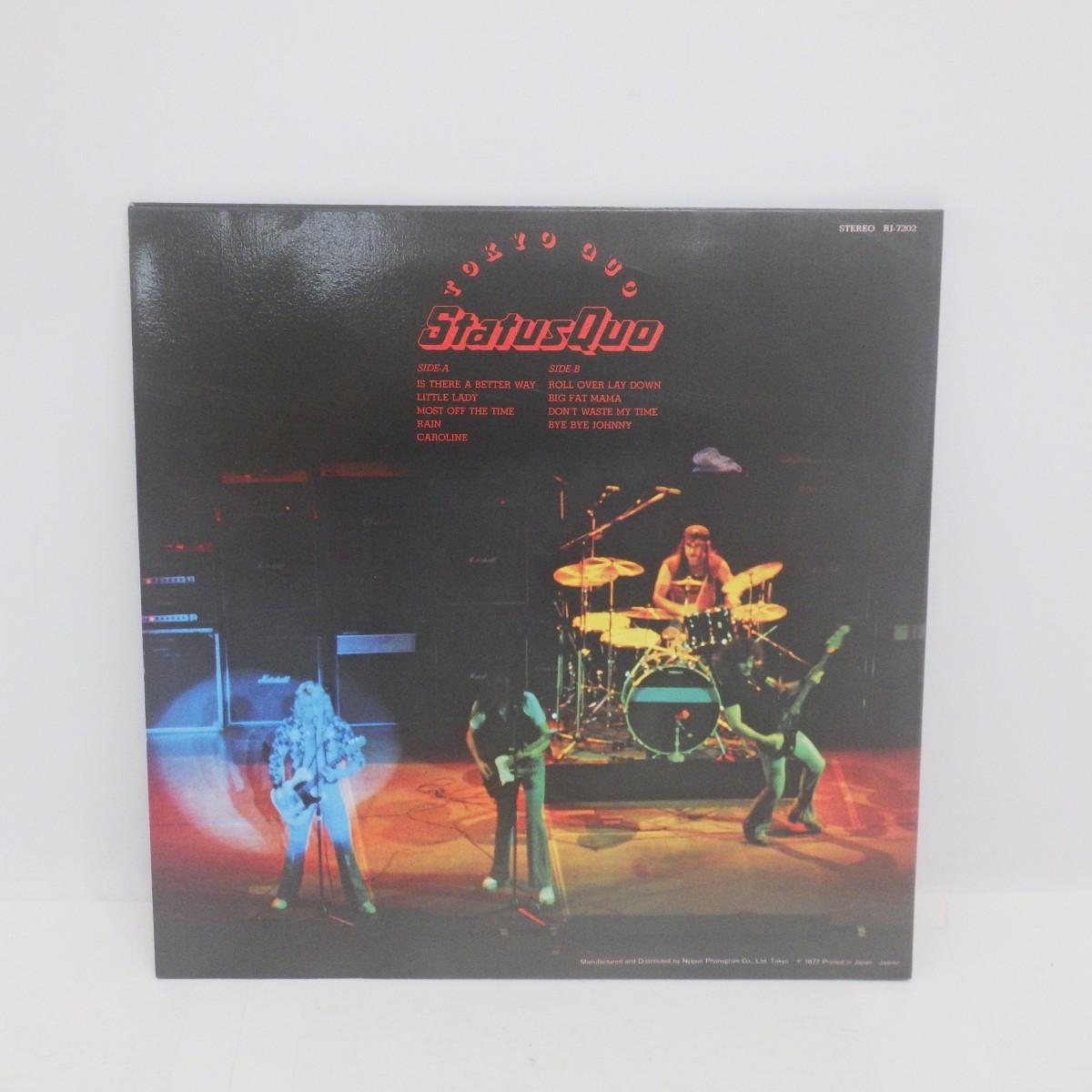 STATUS QUO/ステイタスクォー LPレコード/烈火のハードブギー TOKYO