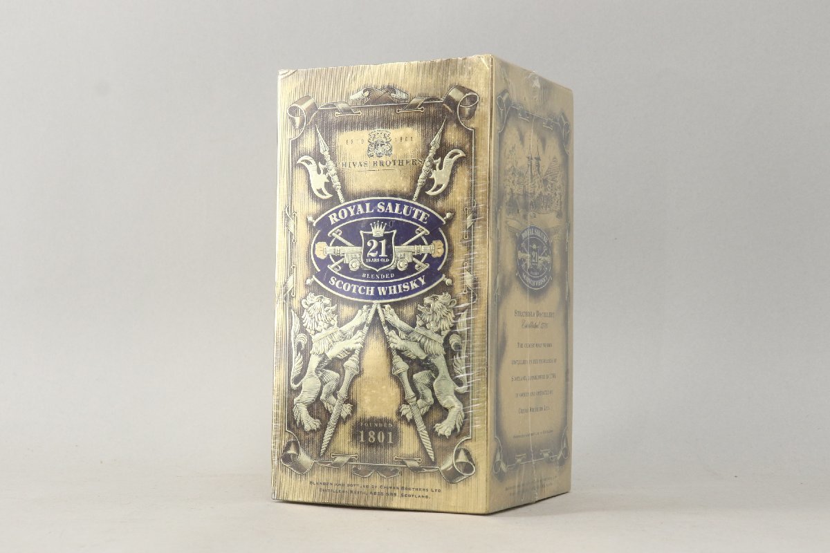 未開封 ロイヤルサルート21 箱無し Salute 700ml 未開栓/古酒 Royal Salute ロイヤルサルート 21年 BLUE FLAGON 青