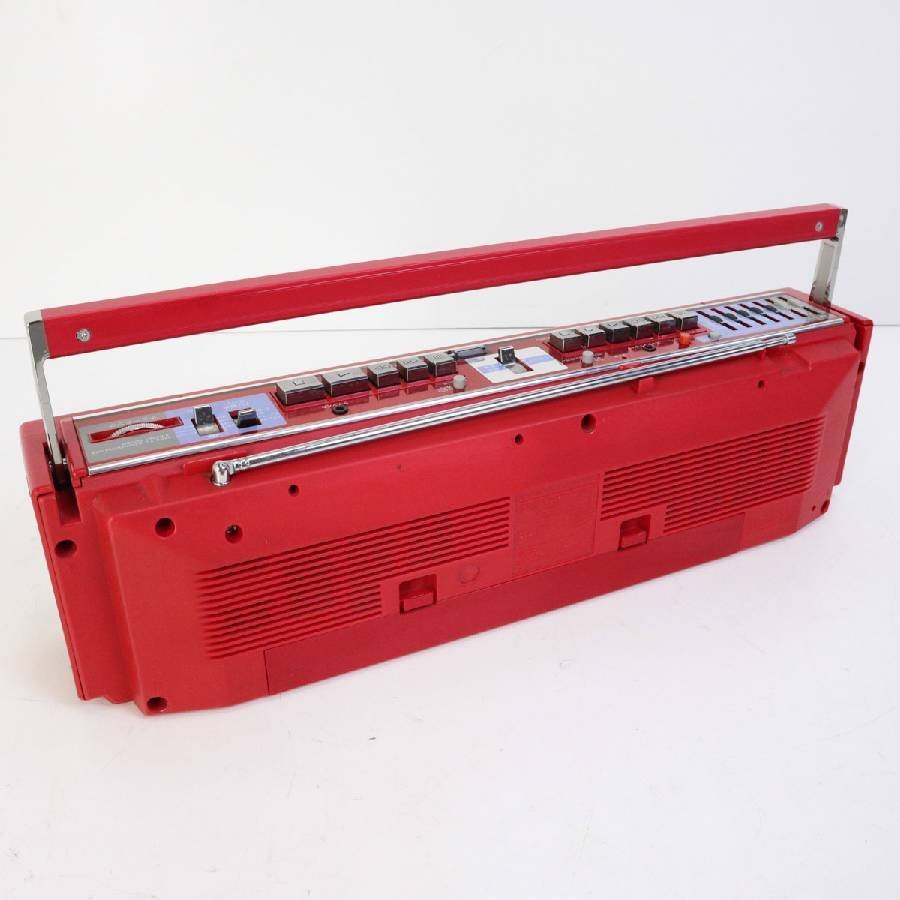 ☆SONY ソニー 昭和レトロ ダブルラジカセ CFS-W90 赤☆ラジオ