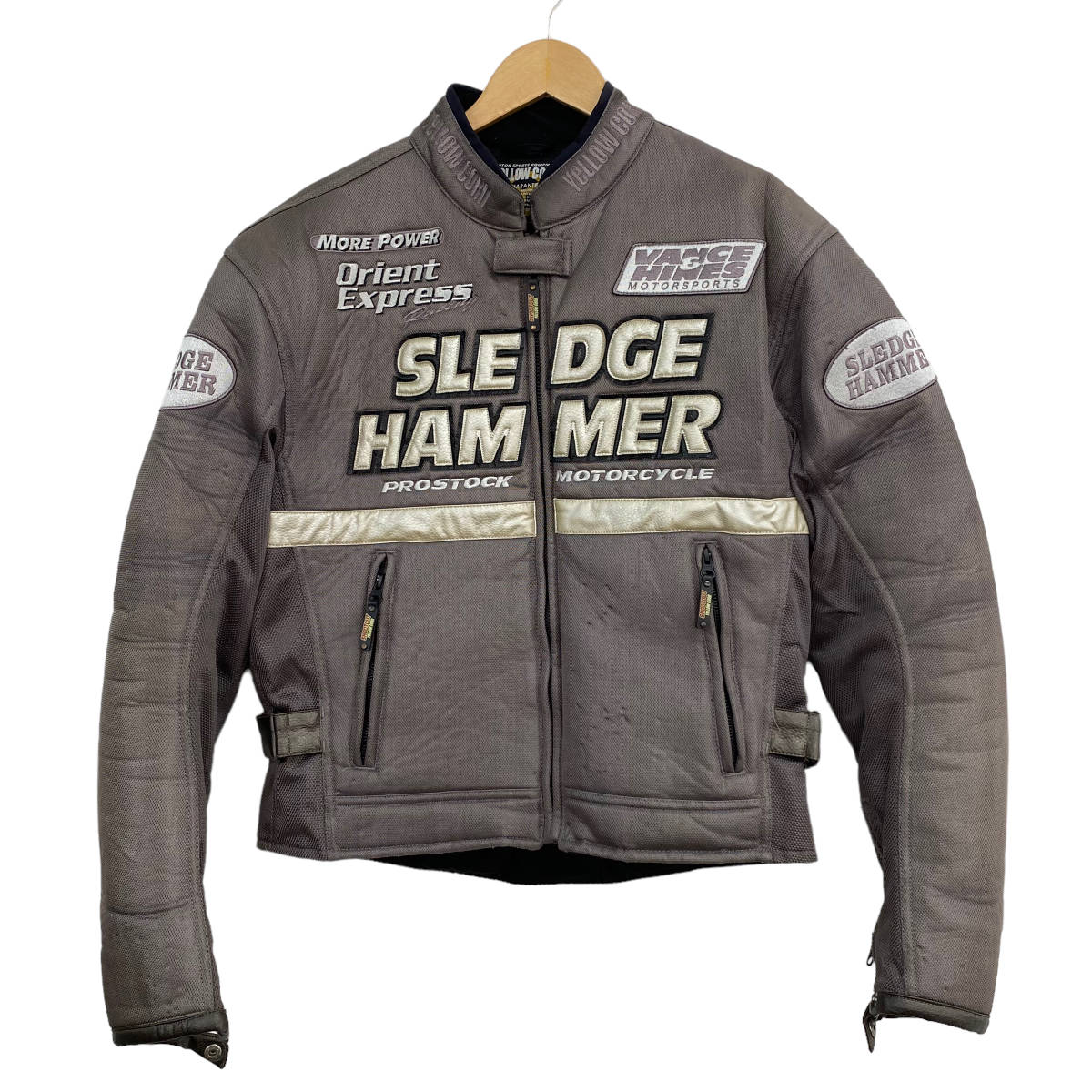 【即決】YELLOW CORN SLEDGE HAMMER イエローコーン スレッジハンマー メッシュ ジャケット　灰色系　グレー系　LWサイズ　 2255-100
