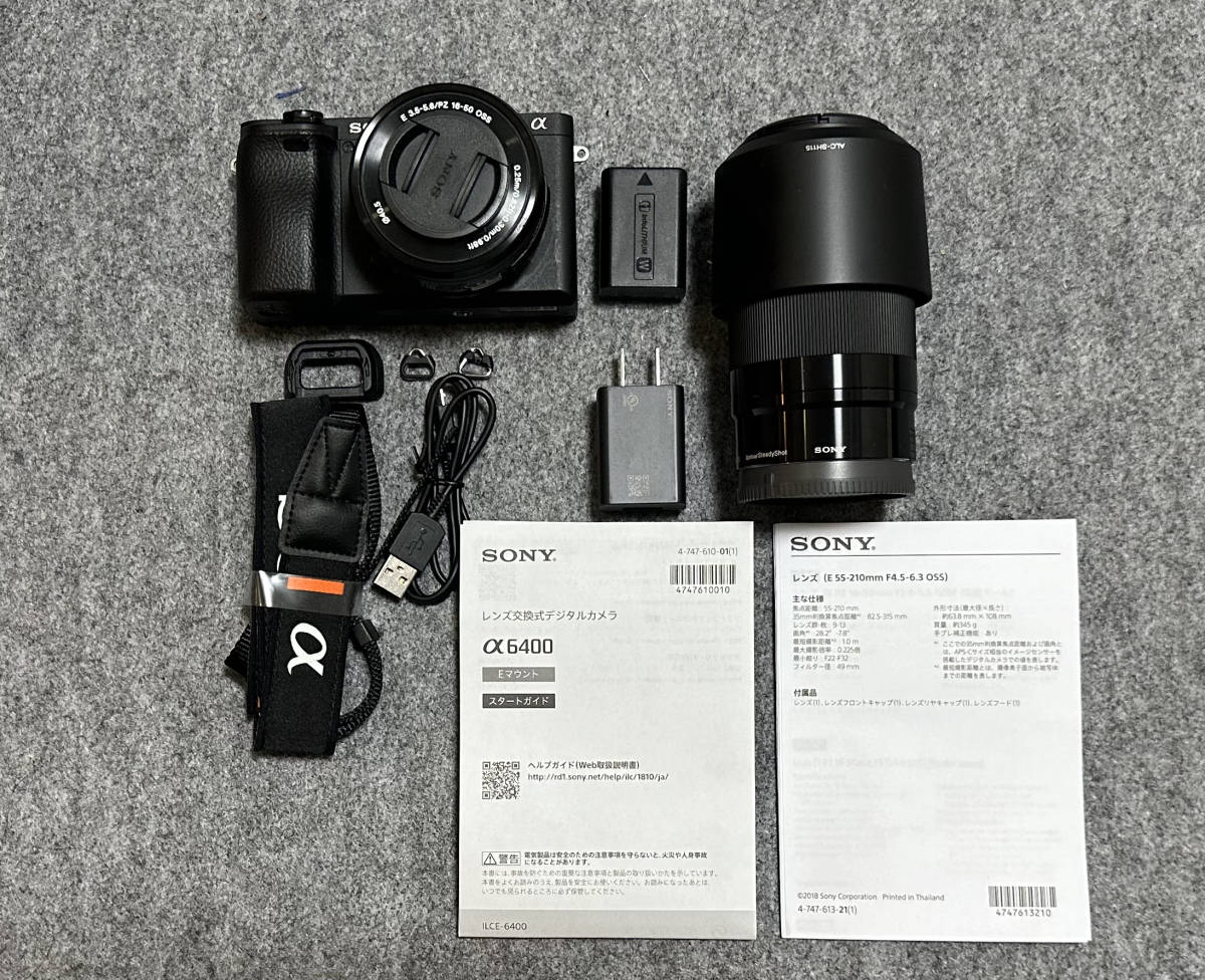 ソニー α6400 ダブルズームレンズキット (ILCE-6400Y) ブラック + 一万 