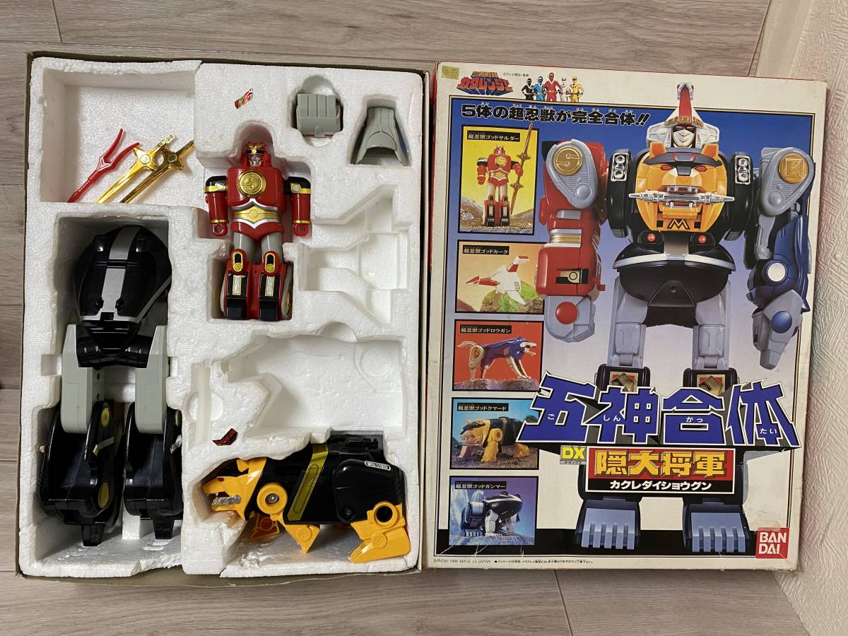 37 現状品 当時物 バンダイ 忍者戦隊カクレンジャー 五神合体 DX隠大