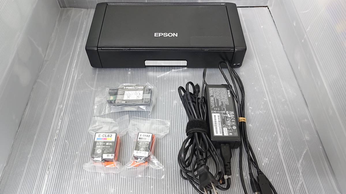 EPSON エプソン PX-S05B 使用枚数 7088枚 黒 モバイルプリンタ A4 
