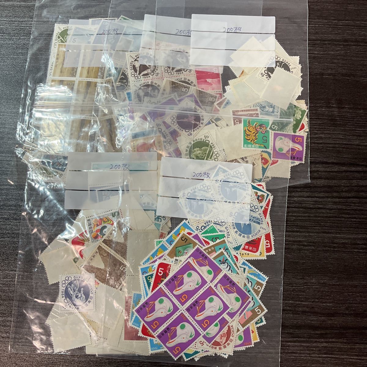 【1】210# 額面5000円 5円切手 1000枚 未使用 普通切手 記念切手 年賀切手など まとめ売り 現状渡し