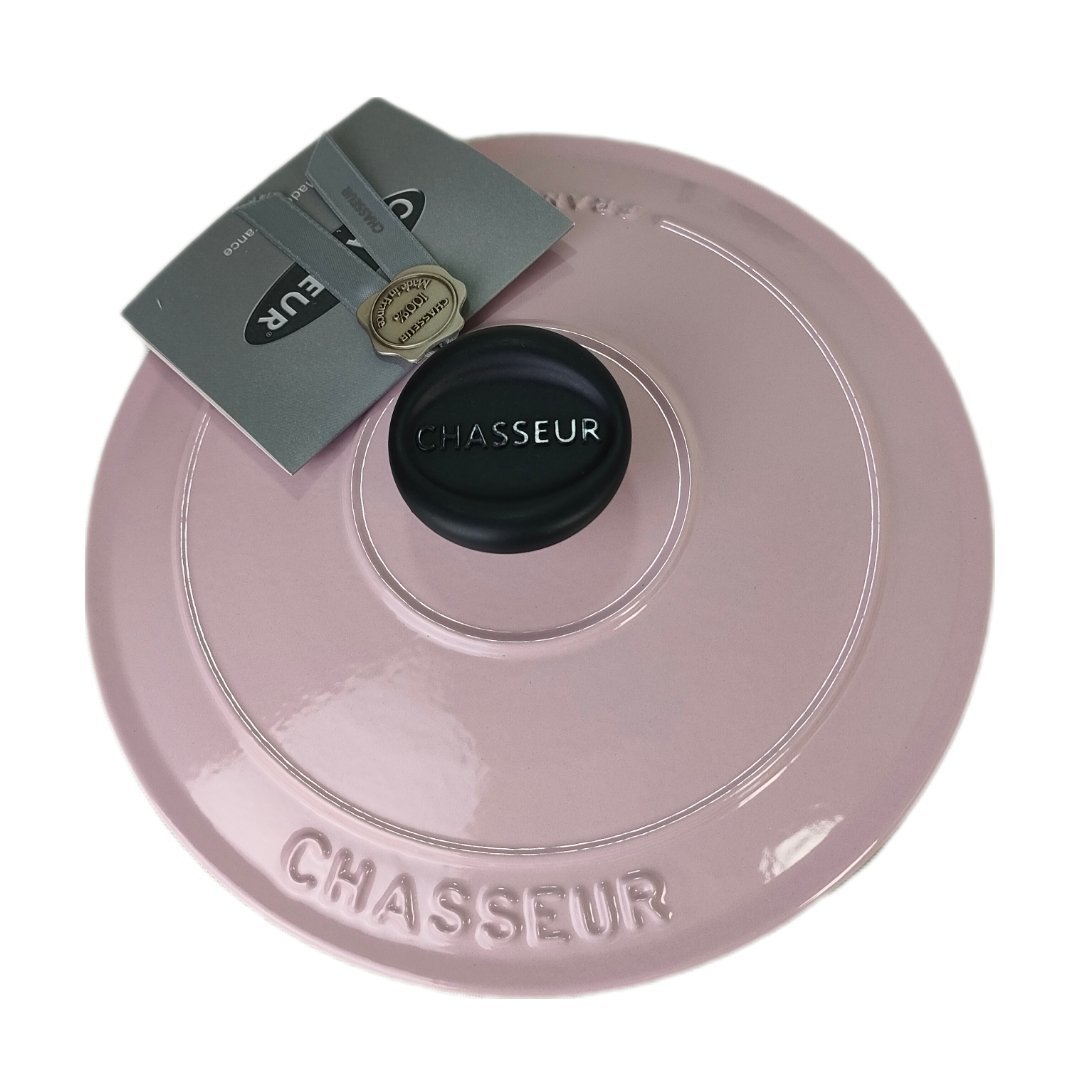 新品CHASSEUR シャスール ラウンドキャセロール18cm ピンク