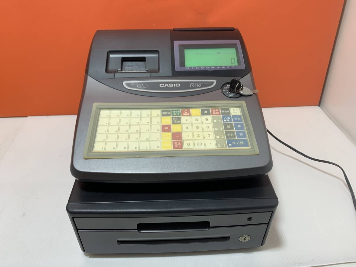 CASIO 電子レジスター TK-110 グレー CASIO カシオ 電子レジスター TK