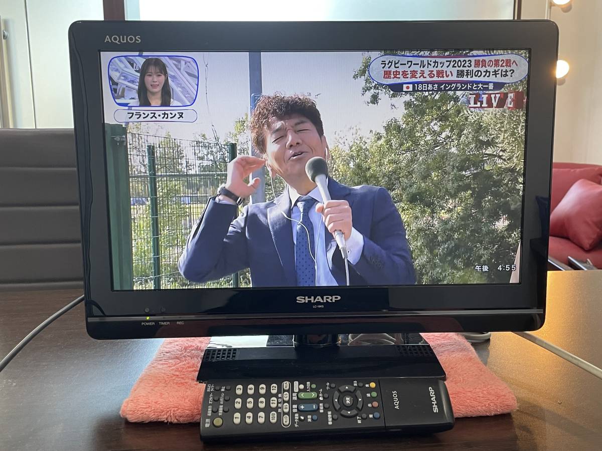 ☆【19インチ液晶テレビ・純正リモコン・B-CASカード・アンテナ 