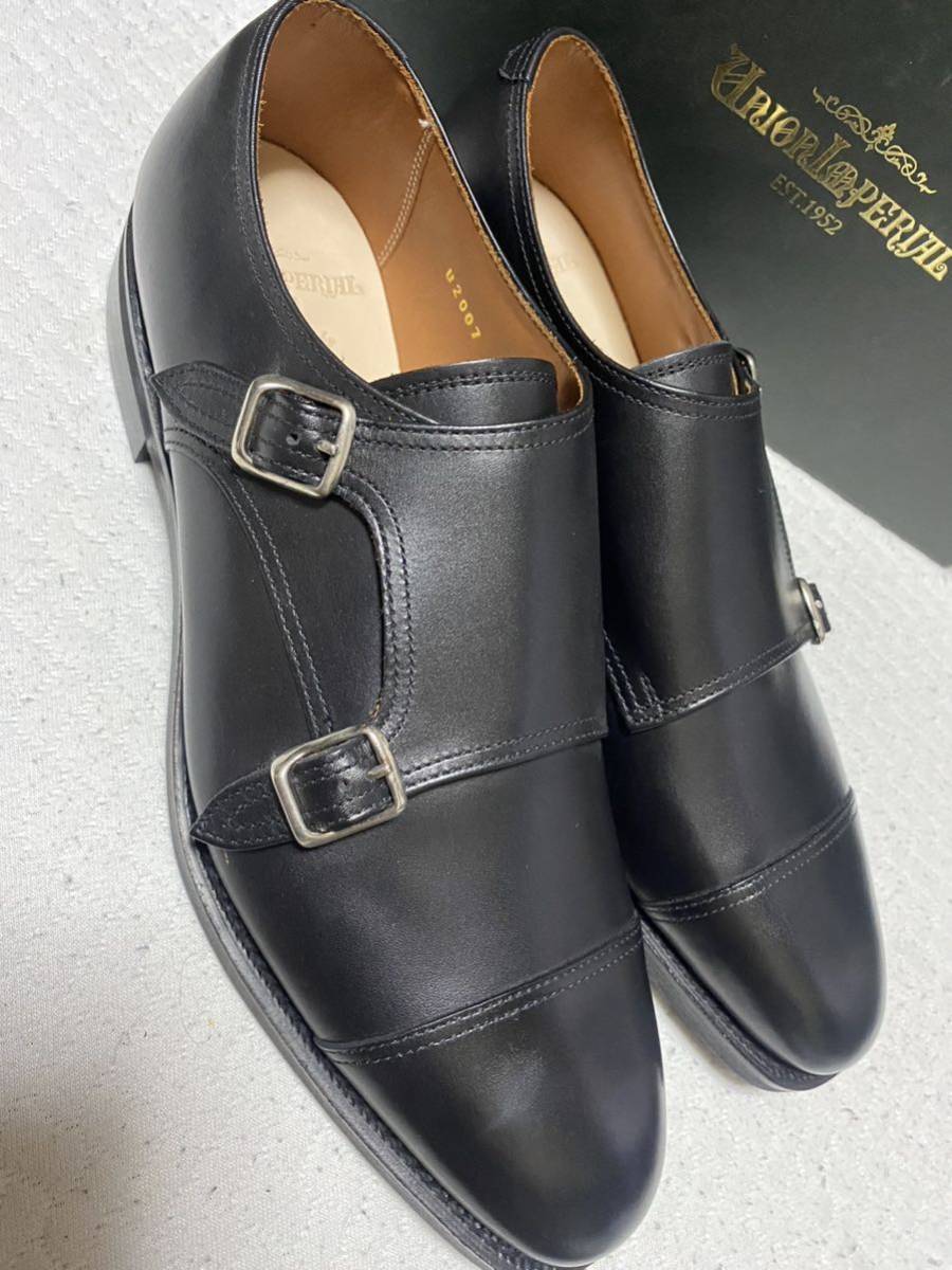 新品 未使用 ユニオンインペリアル ビジネスシューズ ダブルモンク