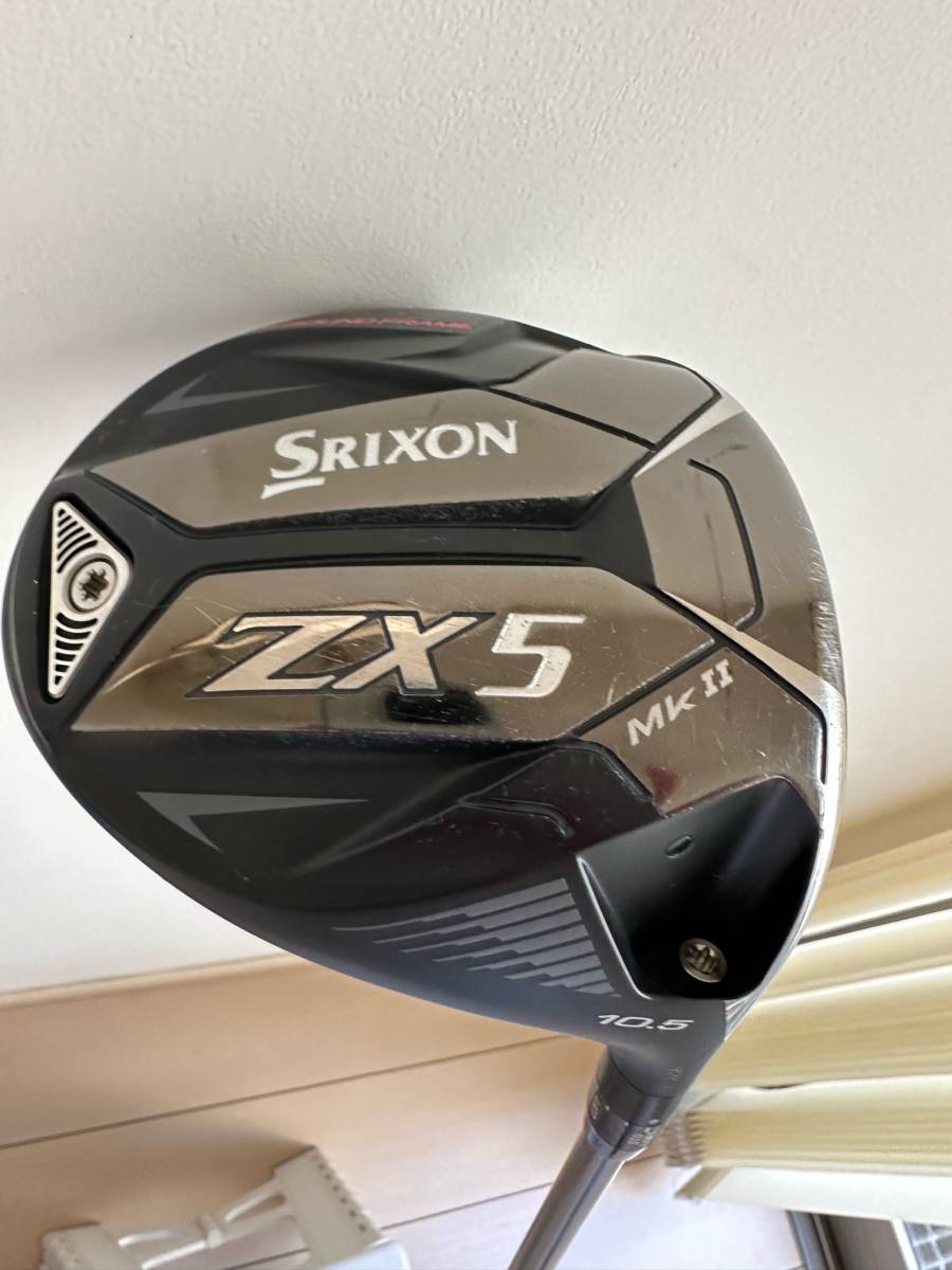 美品☆現行スリクソンZX-5 MK-Ⅱドライバー10.5度ディアマナ50S☆SRIXON