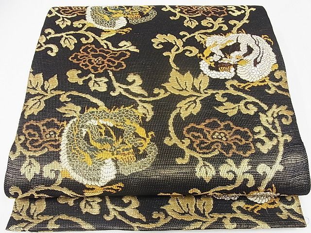 ▼あや様オーダー専用ページ△ 平和屋2□六通柄袋帯 洋花文 金銀糸 逸品 az6002