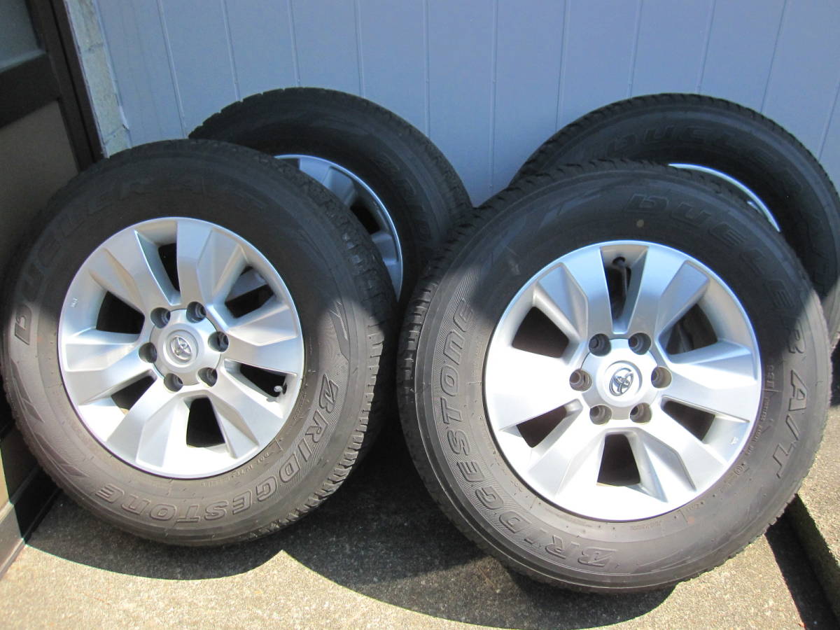 トヨタ ハイラックス純正 17×7.5J+30 6H/139.7 4本 265/65R17