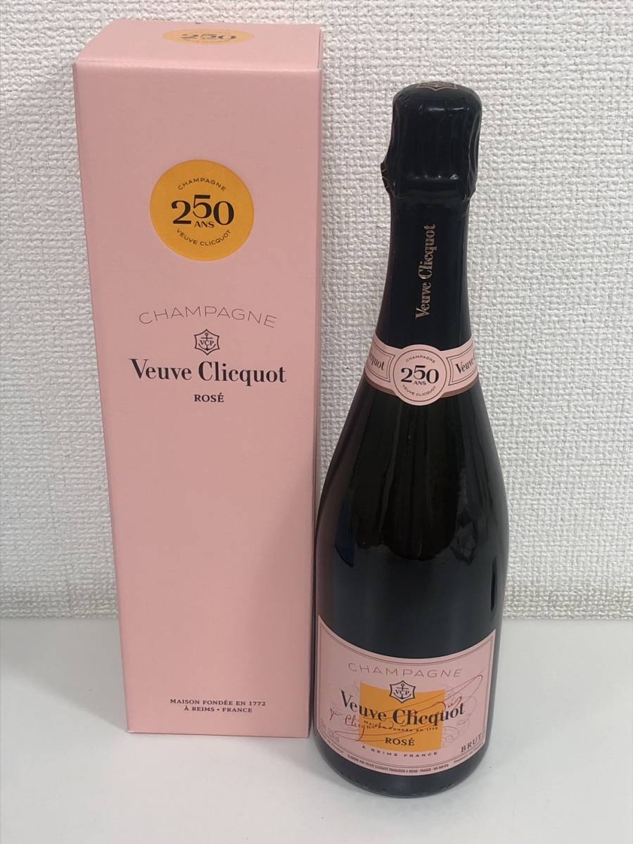 F-12715】Veuve Clicquot ヴーヴクリコ ロゼ 250周年記念ボトル 12.5