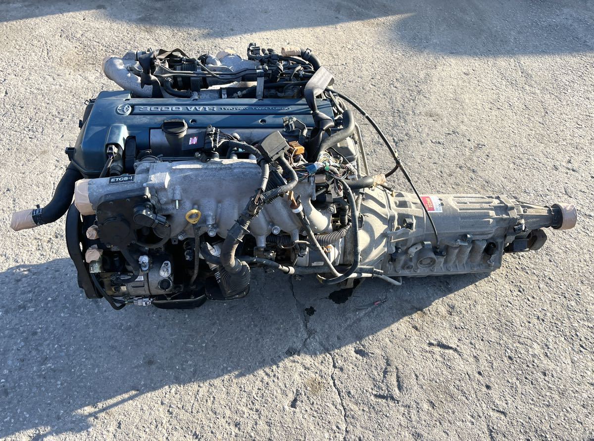 売り切り! JZS161 アリスト ターボ 2JZ-GTE エンジン ATミッション 