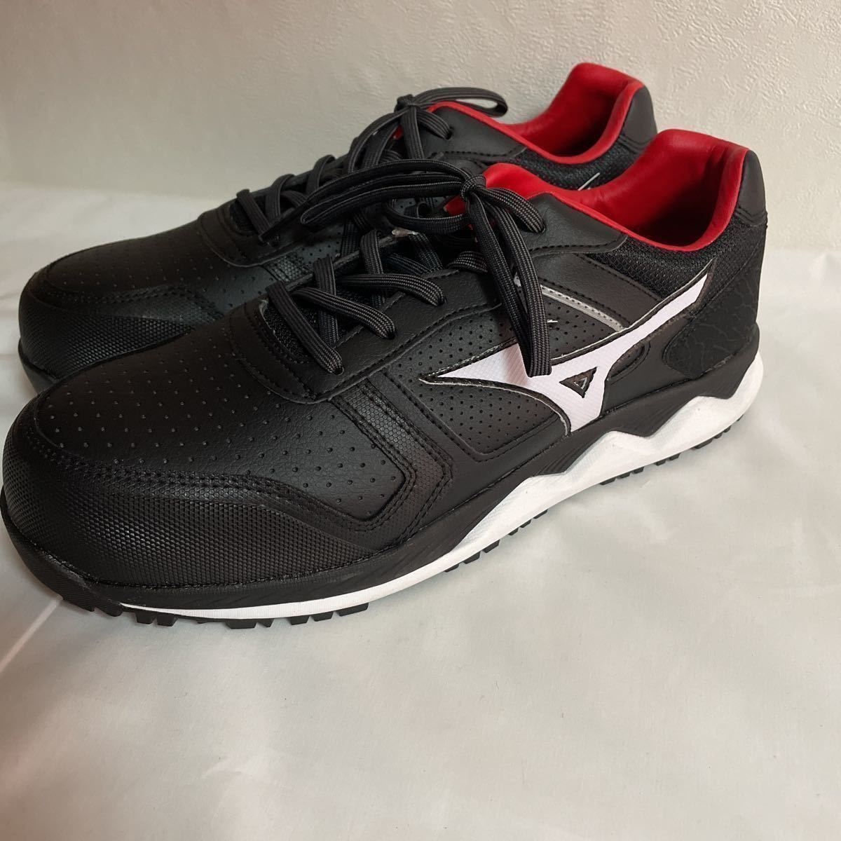 28cm安全靴 F1GA200009 MIZUNO ALMIGHTY HW11L 靴紐