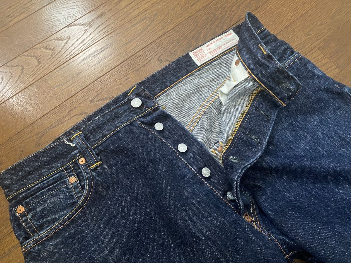 濃紺 EVISU ビッグカモメ 2001 NO.2 セルビッジデニム 赤耳w34 EVISU 0 エヴィス ジーンズ 赤耳 NO2 デニム 戒 No.2 エビス 1 NO.2 赤