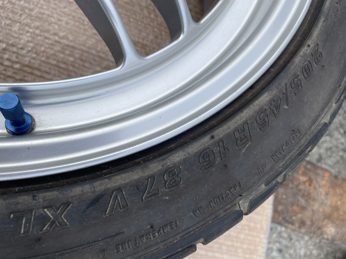 エンケイENKEIホイール　2本セット　16インチ7J インセット 35 シビックEK9 タイプR 16インチ エンケイ ENKEI +43 5H RC-T5