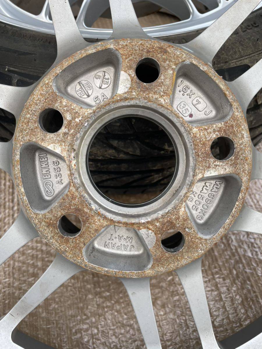 エンケイENKEIホイール　2本セット　16インチ7J インセット 35 シビックEK9 タイプR 16インチ エンケイ ENKEI +43 5H RC-T5