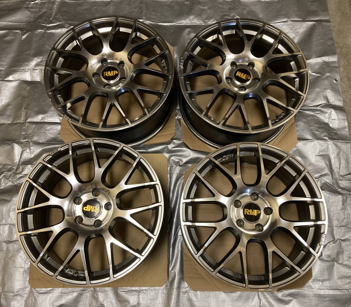 ＲＭＰアルミホイル　028ＦHMC／ミラーカット 18－5H－112 8J ＋50 ４本 