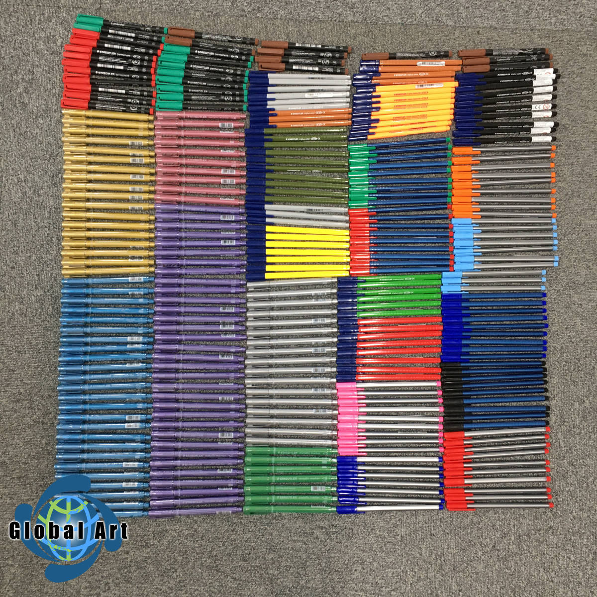 ★D09235【未開封品含】STAEDTLER ステッドラー/文具/マーカー ペン/metallic marker メタリック マーカー/parmanent 等/計287点セット