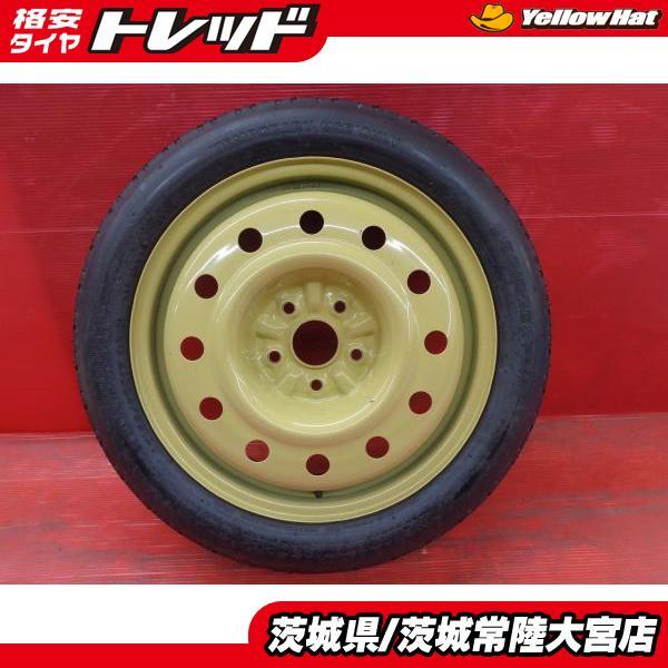送料無料 中古 トヨタ純正 テンパータイヤ スペアタイヤ 155/70D17 4T 5H114.3 10アルファード 30セルシオ 応急用 1本