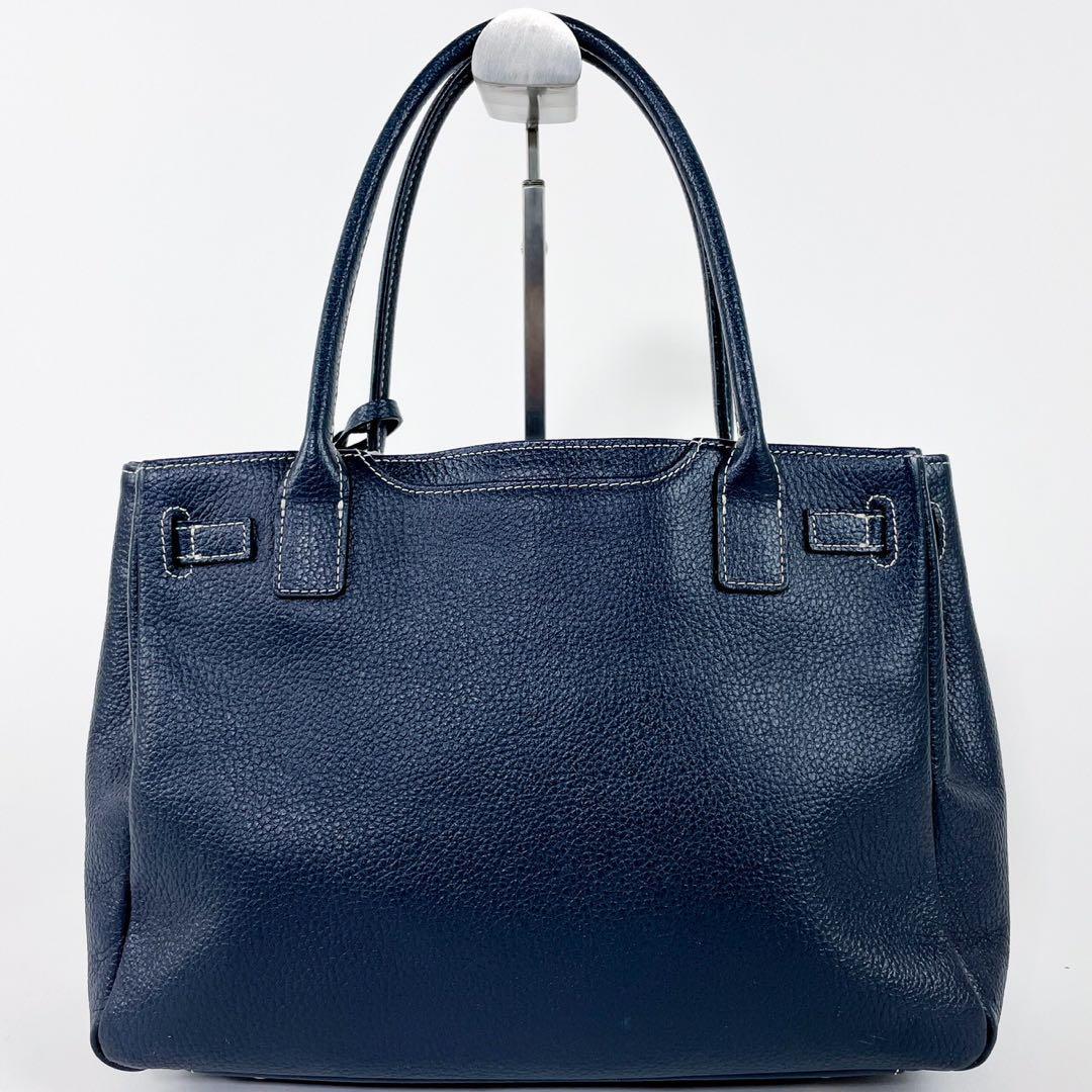 極美品》限定色 傳濱野 ミーティア レザー トートバッグ ナイト  