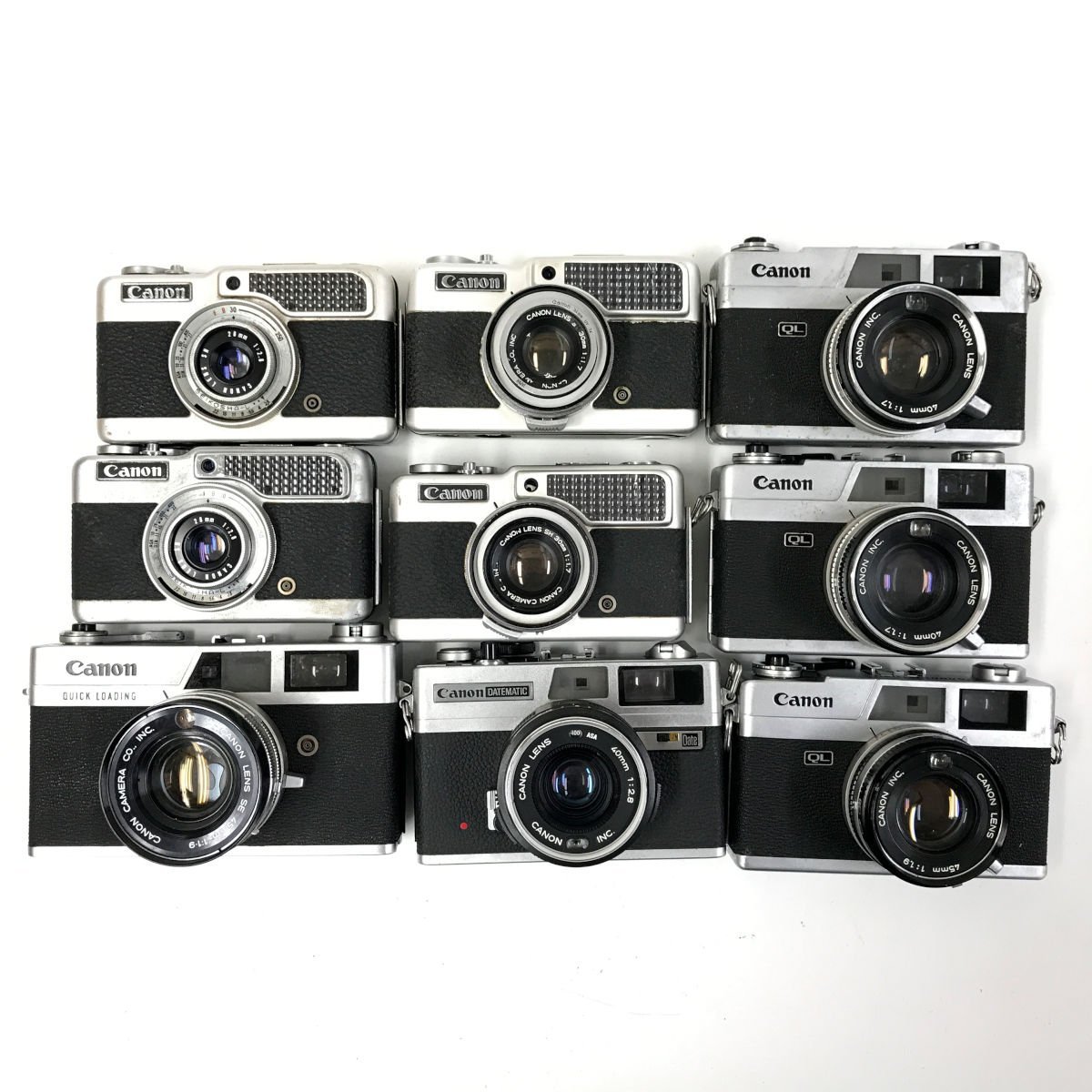 Canon Demi ， Demi S ， Canonet QL17 ， QL19 他 レンジファインダー