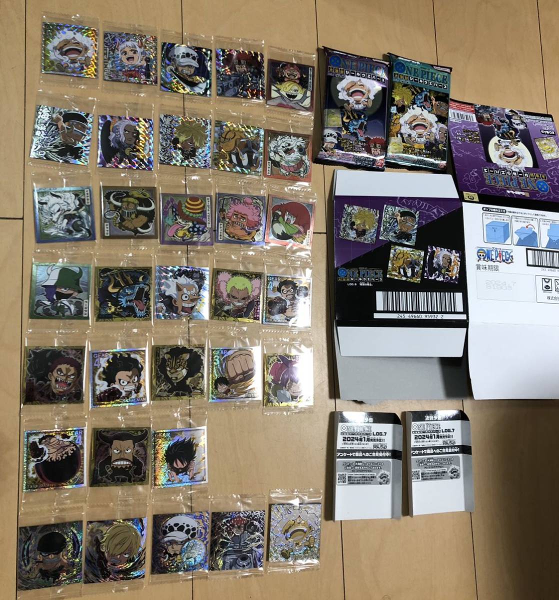 ワンピース ONE PIECE にふぉるめーしょん 大海賊シールウエハース LOG.6 全33種 フルコンプセット 内袋未開封 シール ウエハース ニカ