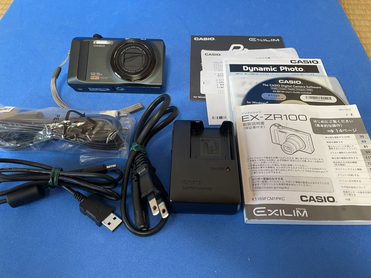 CASIO デジタルカメラ EXILIM EX-ZR100 EX-ZR100 CASIO EXILIM (Black 