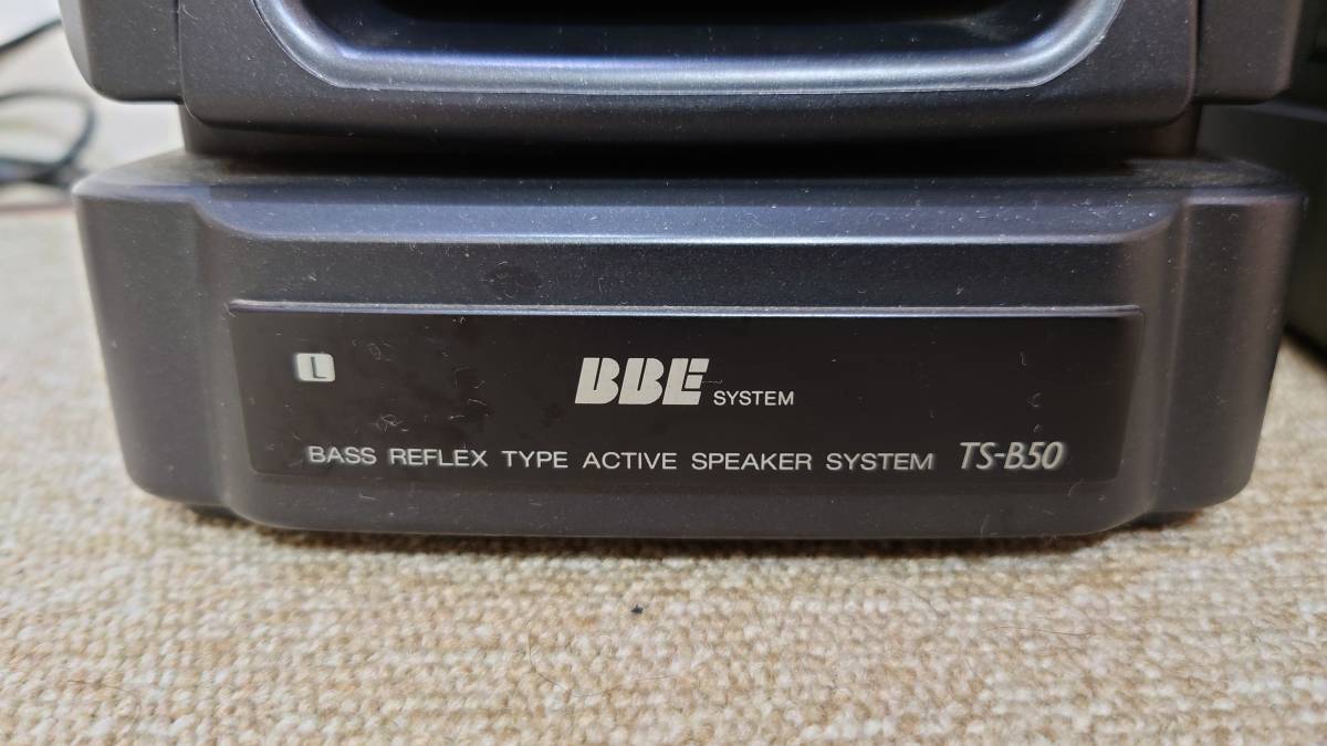 AIWA アンプ内蔵スピーカー スピーカー ACTIVE SPEAKER SYSTEM TS-B50 通電確認済 aiwa TS-B50 スピーカーシステム ジャンク扱い(スピーカー)｜売買され