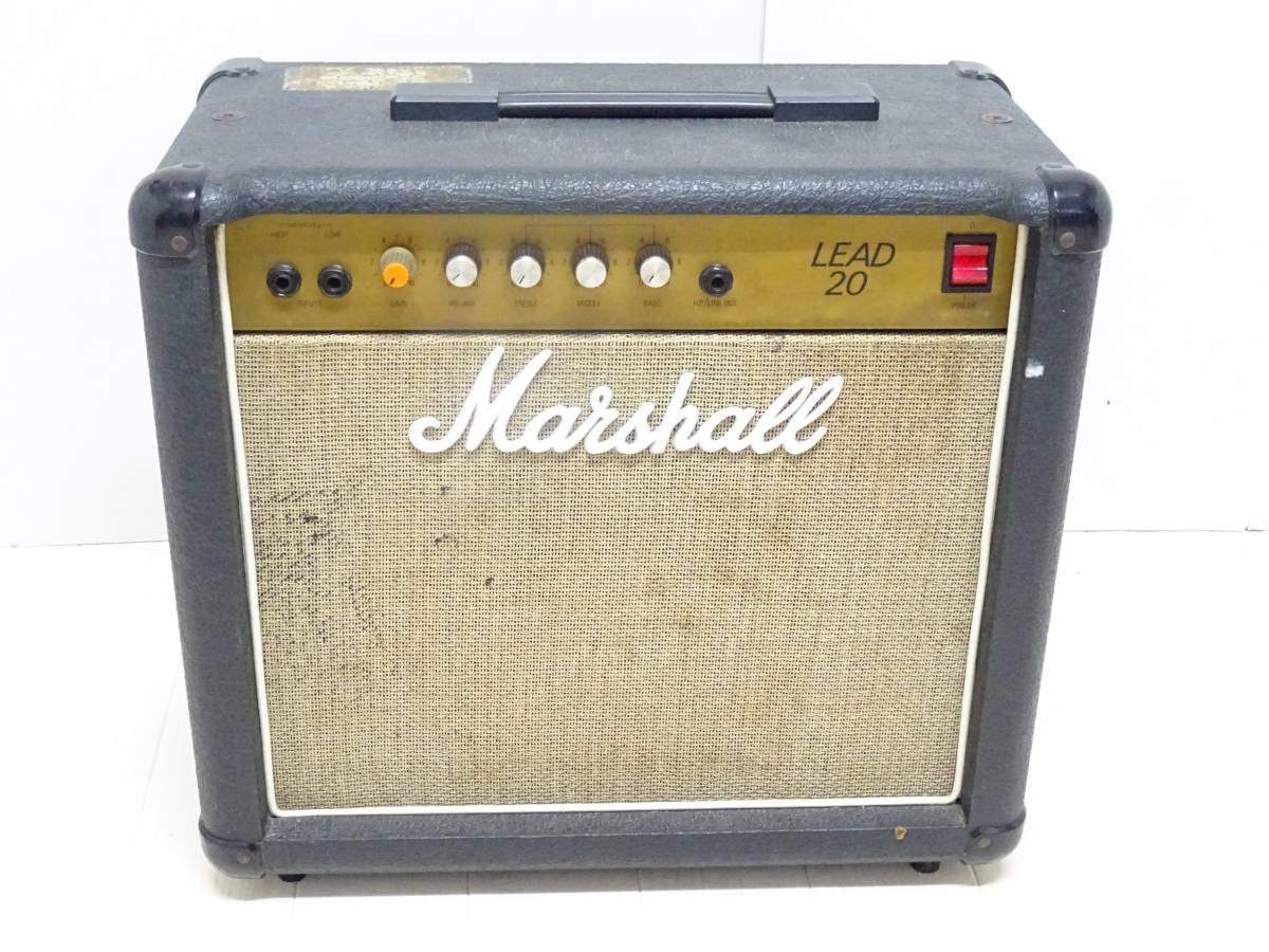 【通電のみ確認/ジャンク扱い】MU-740◆Marshall LEAD20 マーシャル アンプ トランジスタアンプ 中古品【同梱不可】
