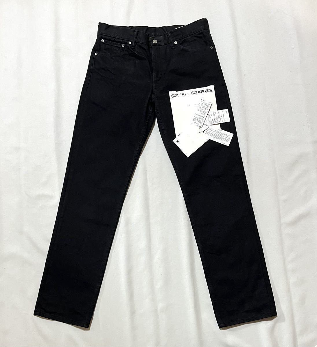 21FW生地変更前 visvim SOCIAL SCULPTURE 03 CMYK BLK W34デニム