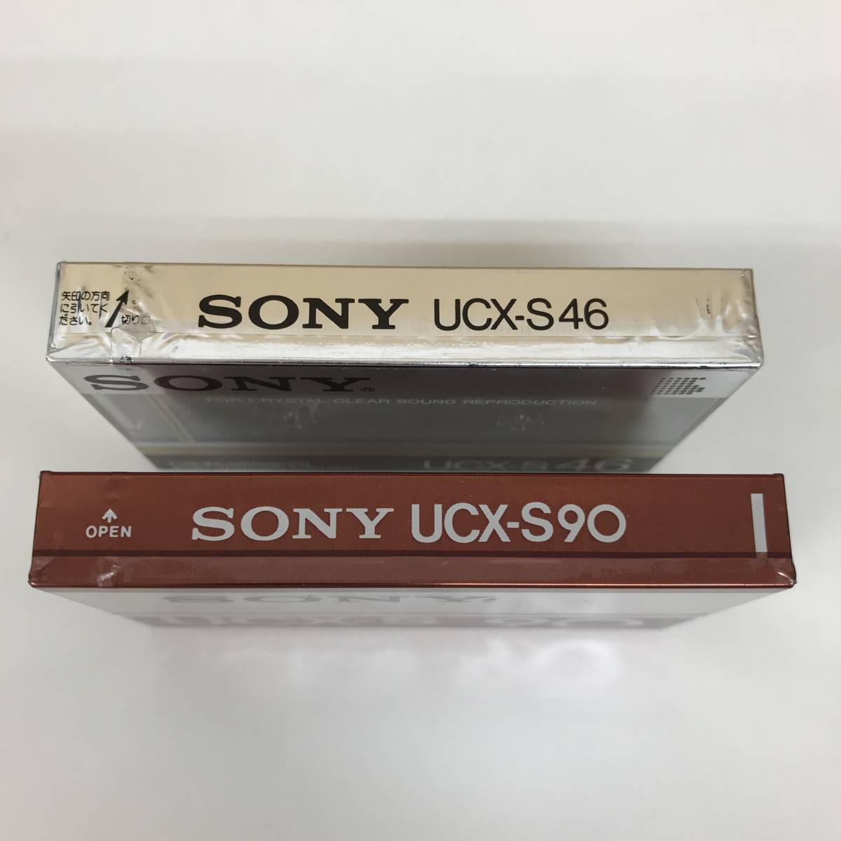 h0855/新品未開封/カセットテープ/2本セット(46分×1本、90分×1本)/SONY 