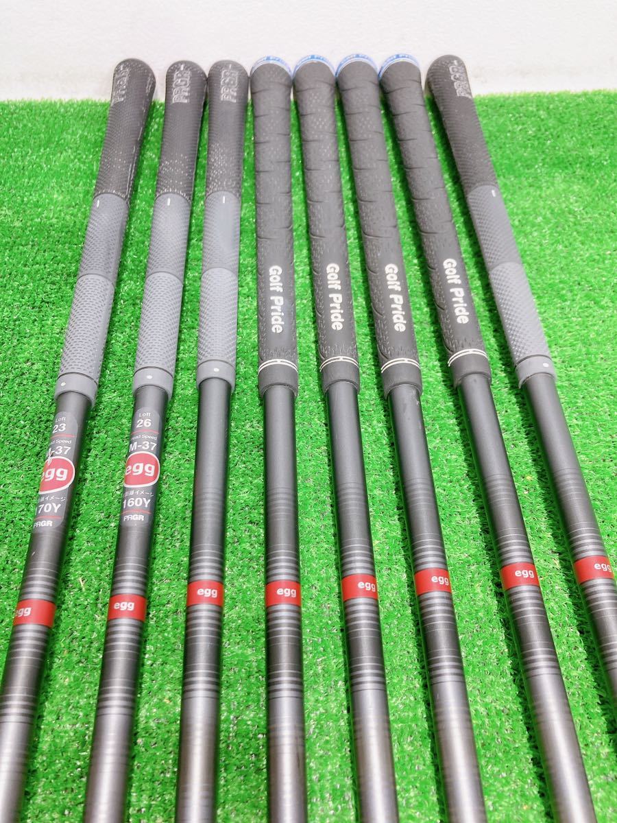 テ69 PRGR egg II 8本レディースアイアンセット 赤egg M-30 L プロギア