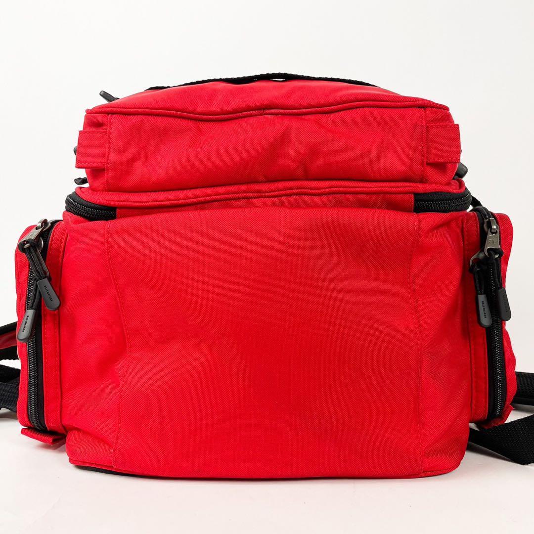 極 / 品 大容量 BALENCIAGA バレンシアガ メンズ ファイヤーレッド 