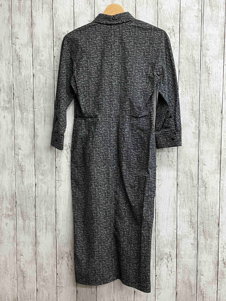 MAX MARA/マックスマーラ/長袖ワンピース/ブラック×総柄/Mサイズ