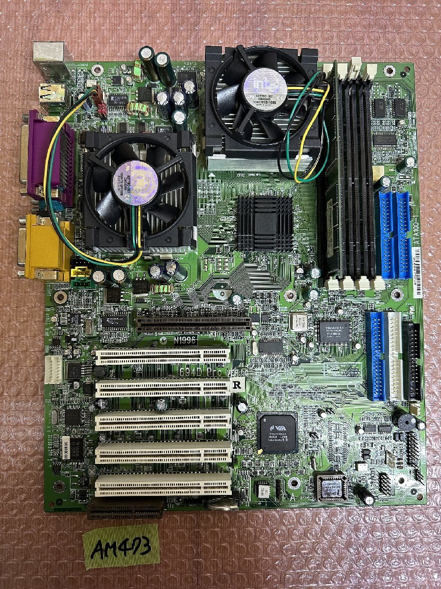 694D Pro (MS-6321) ATXマザーボード 送100サイズ MSI 694D Pro VER:1.0 MS-6321 Slot1 Dual対応