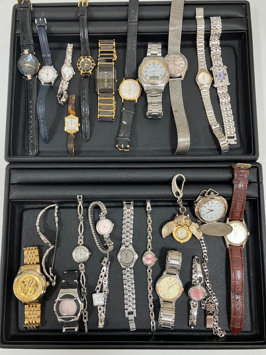 【NA5150】ALLジャンク NB時計おまとめ カシオ テクノス セイコー 懐中時計 メンズ レディース 他 24本 大量 詳細不明 ジャンク品 不動品