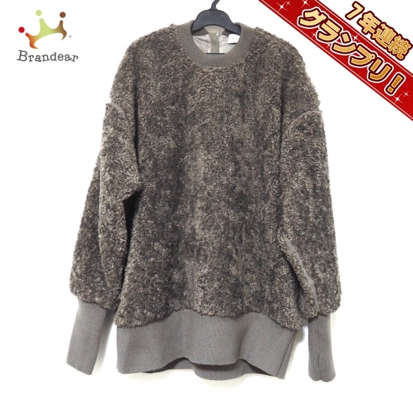 モンクレール MONCLER ブルゾン サイズL TEDDY(テディ) カーキ レディース 長袖/秋/冬 ジャケット