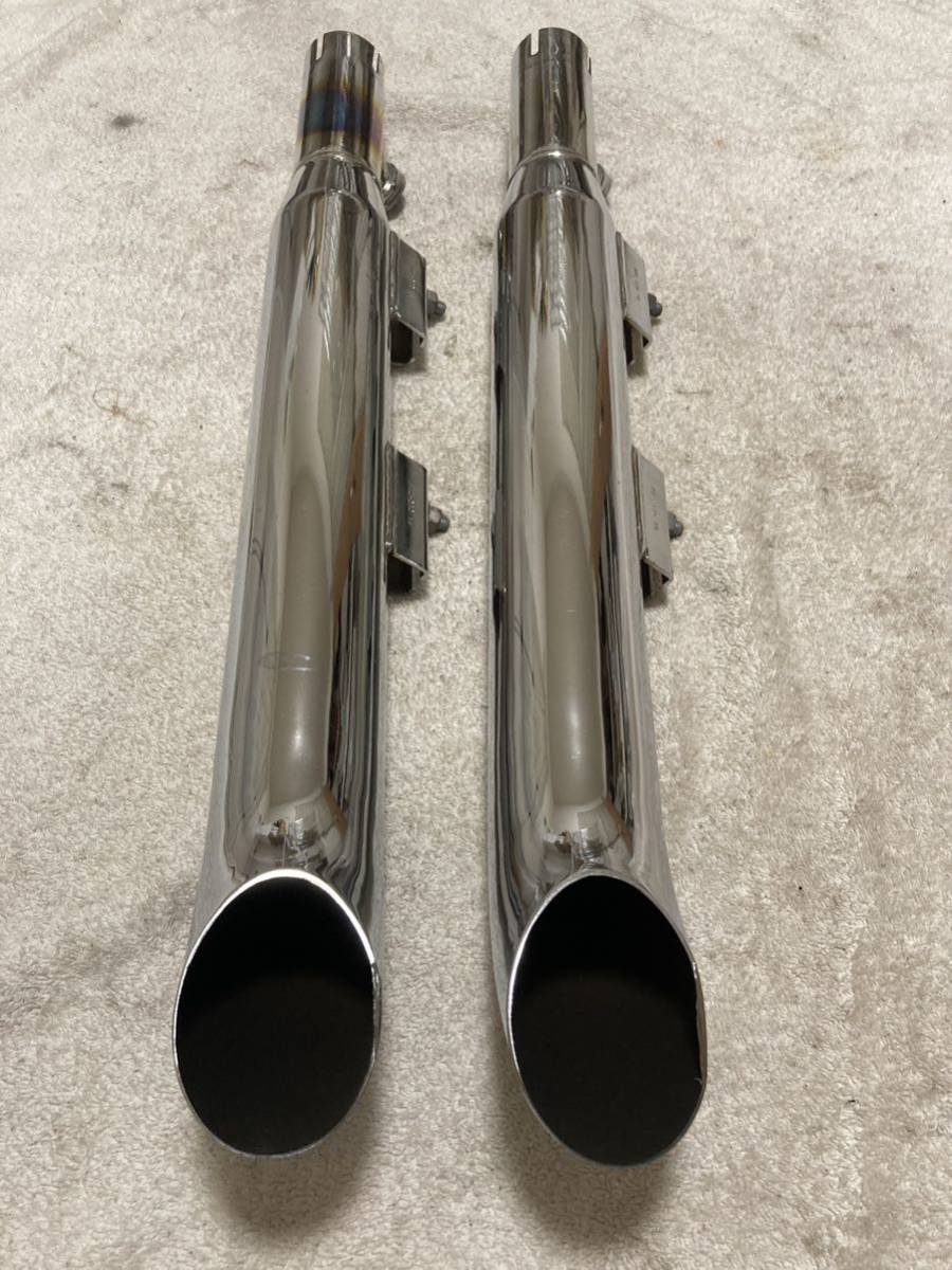 スポーツスター XL サイクルシャック マフラー クロームメッキ ターンアウトサイレンサー Sports star 04～13年式適合 