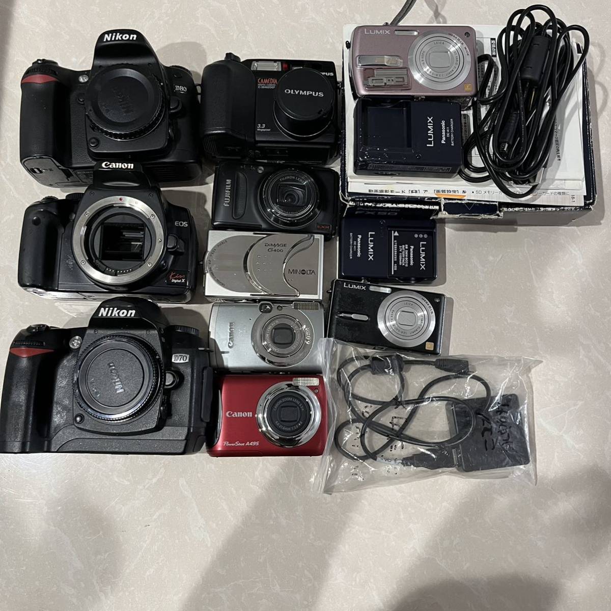 1円~デジカメまとめ Nikon Canon IXY MINOLTA FUJIFILM OLYMPUS 