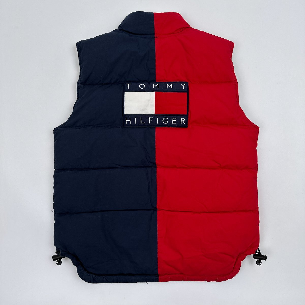 90s TOMMY HILFIGER リバーシブルフラッグダウンベスト XL