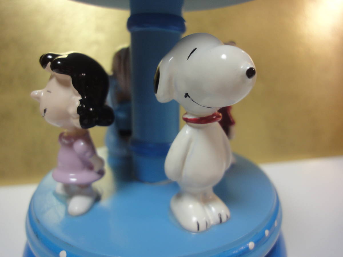 スヌーピーオルゴール 青 木製 スヌーピー オルゴール SNOOPY 木製オルゴール Wooderful ◎スヌーピー
