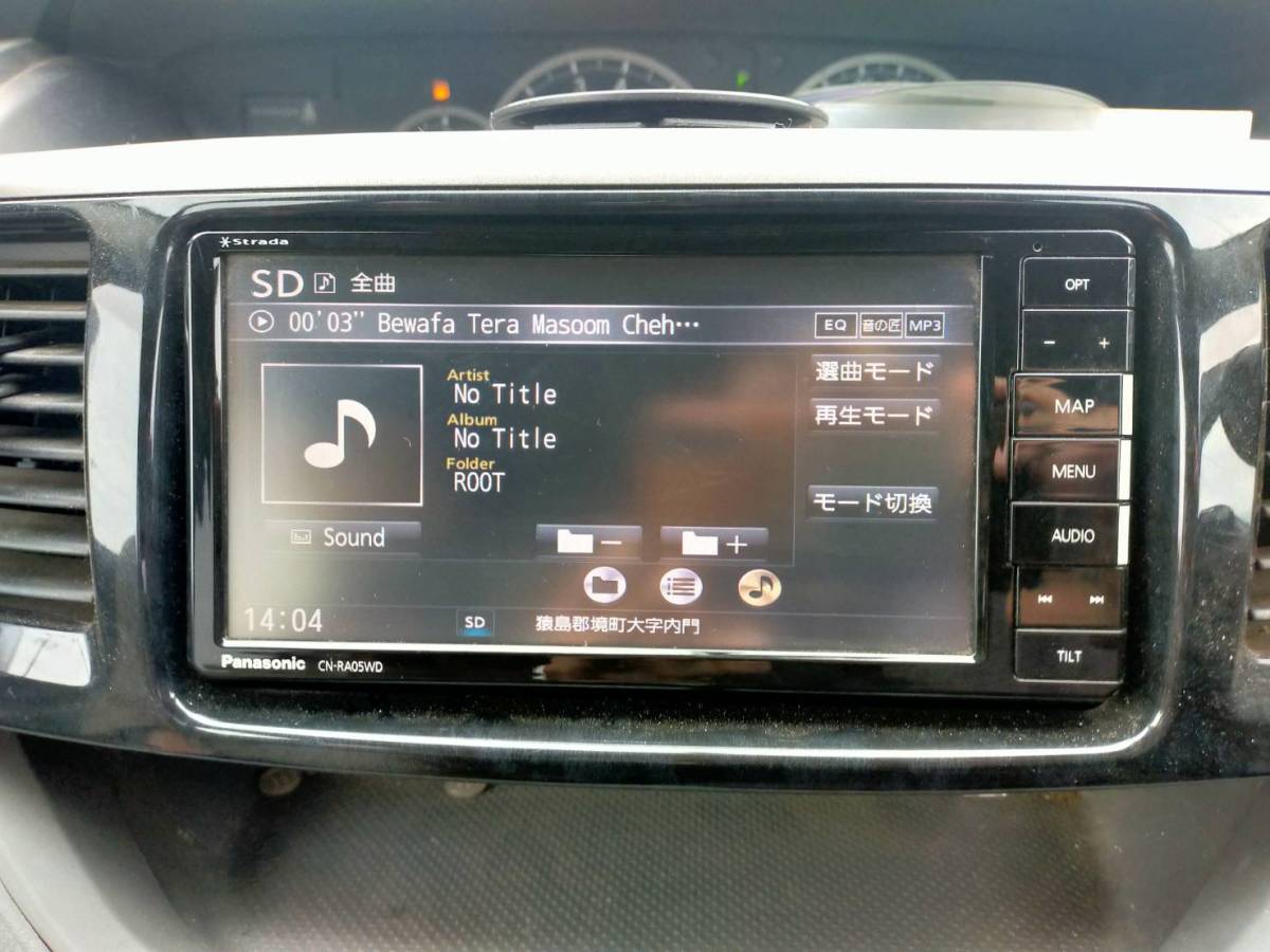 パナソニック Panasonic Strada CN-RA05WD 地図データ2018年 メモリー