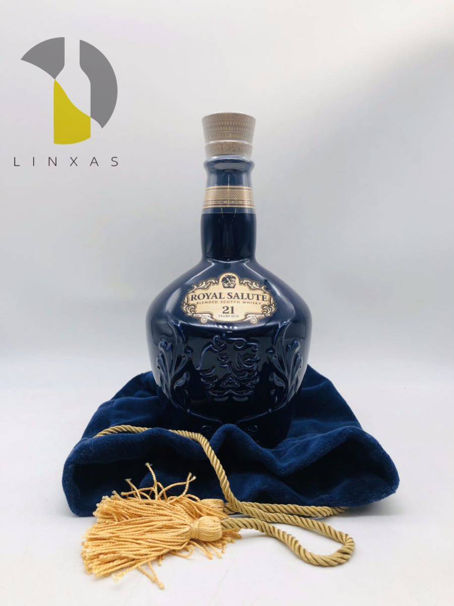 未開栓 【ロイヤルサルート】 21年 スコッチ ウイスキー 赤陶器 未開栓