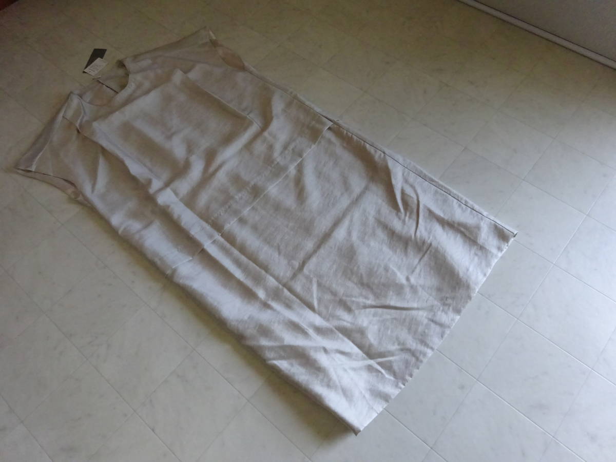 新品☆バジーレ28のシルクワンピース・ベージュ・9～11号・定価6万円
